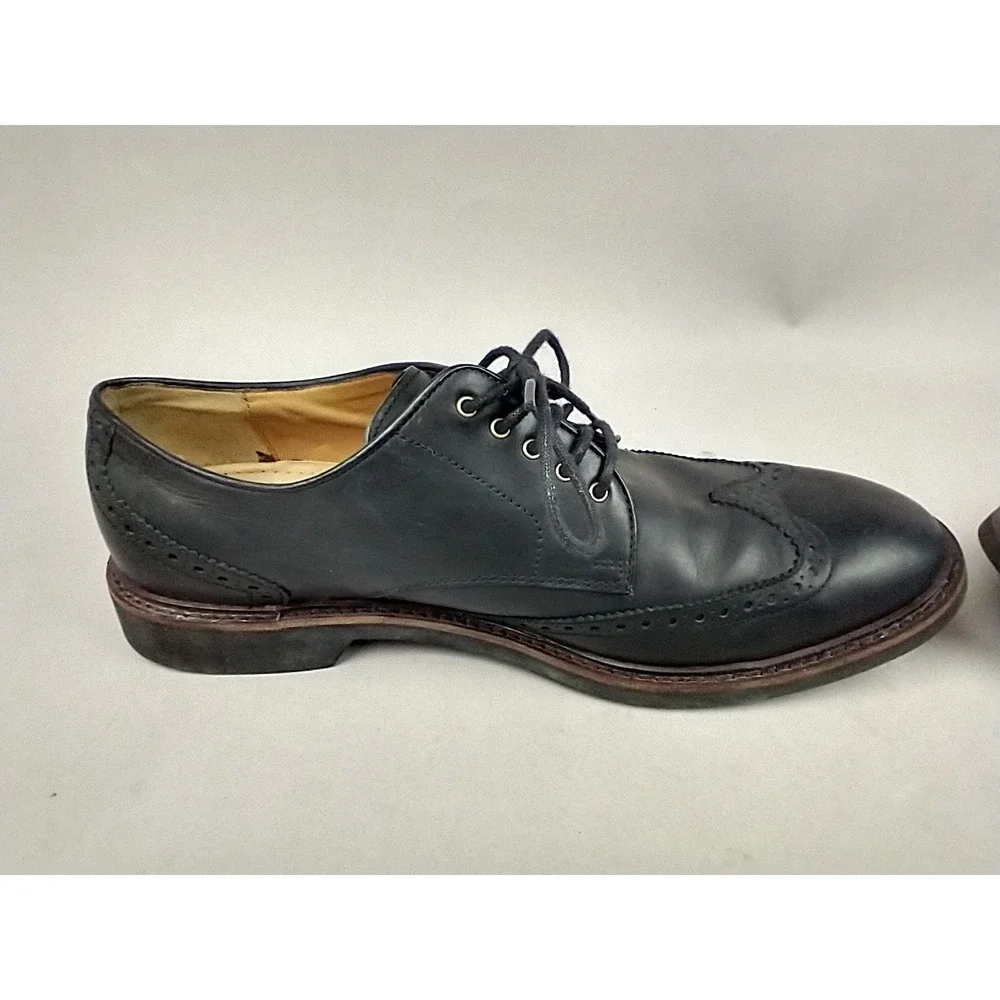 Cole‎ Haan Williams Wingtip Oxford Black Leather Dress Shoes Mens 10.5M C12198